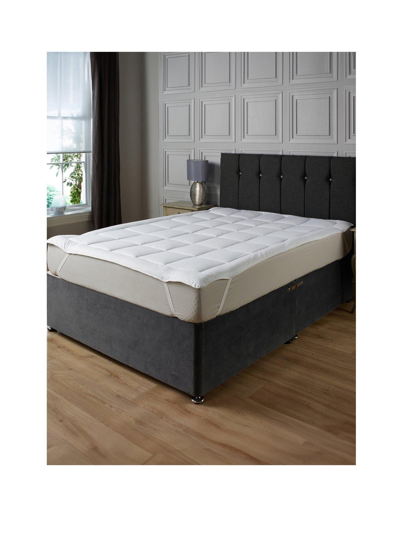 undefined Essentials Hollowfibre Mattress Topper - White