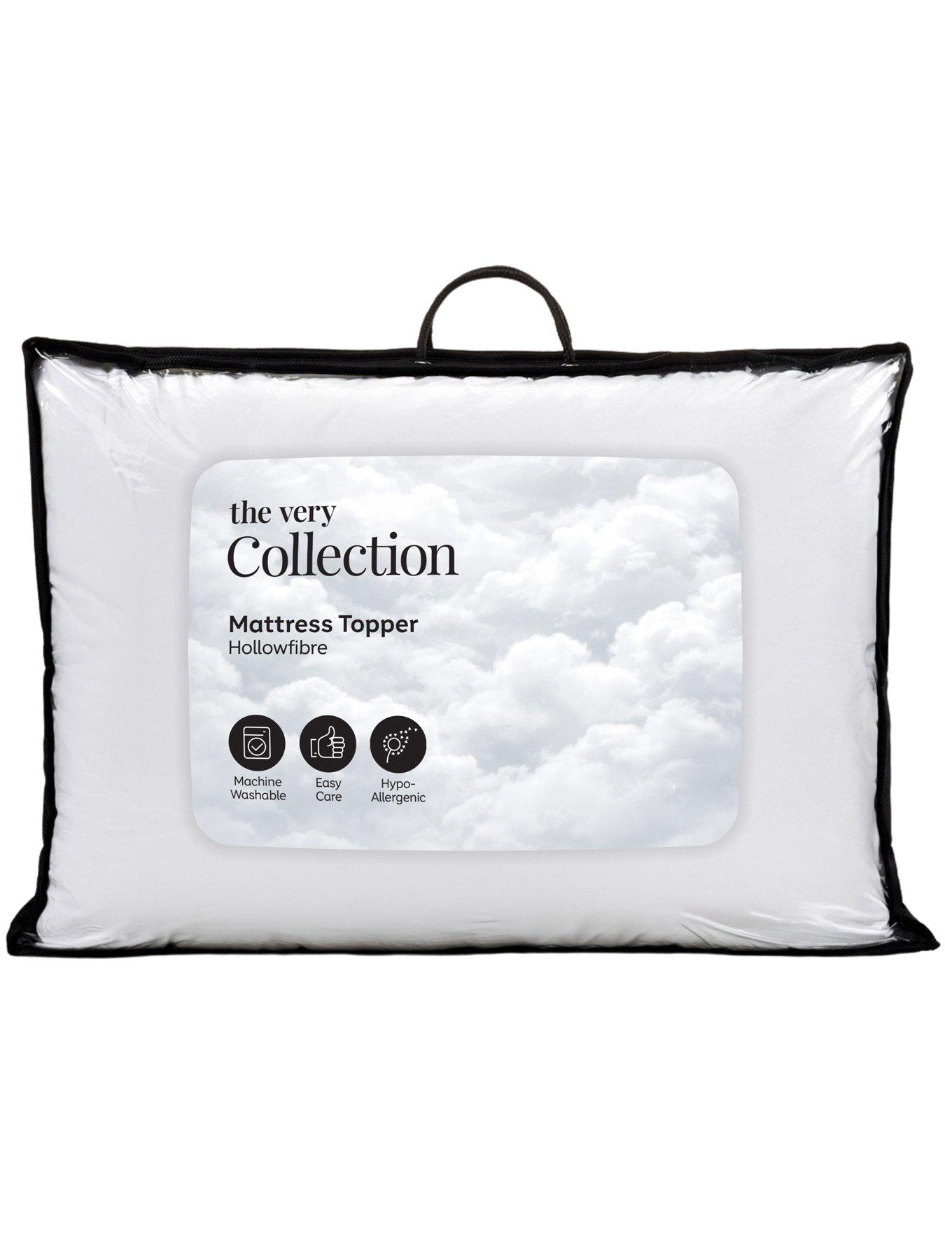 Very Home Essentials Hollowfibre Mattress Topper - White