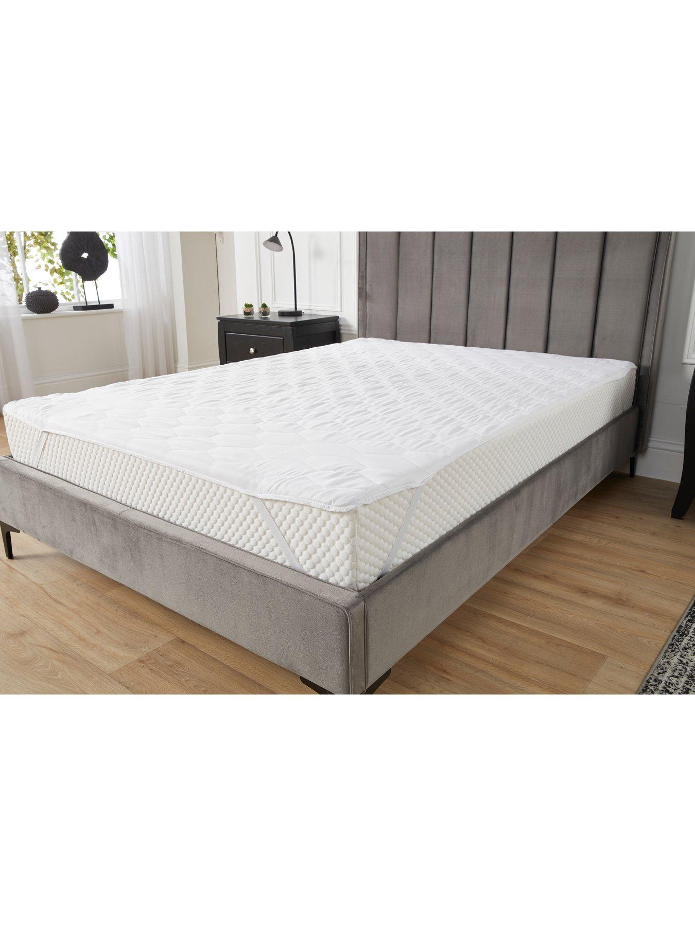 Image 4 of 4 of The Very Collection Hollowfibre Mattress Protector - White