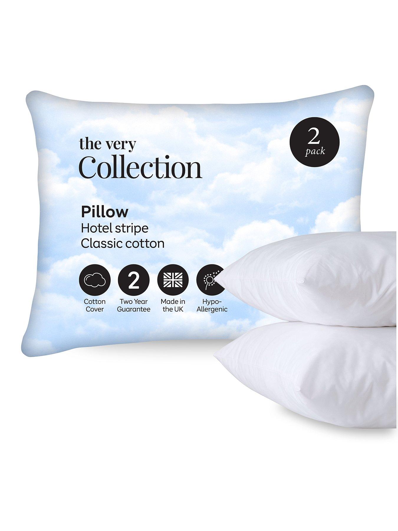 The Very Collection Classic Cotton Hotel Stripe Pillow Pair