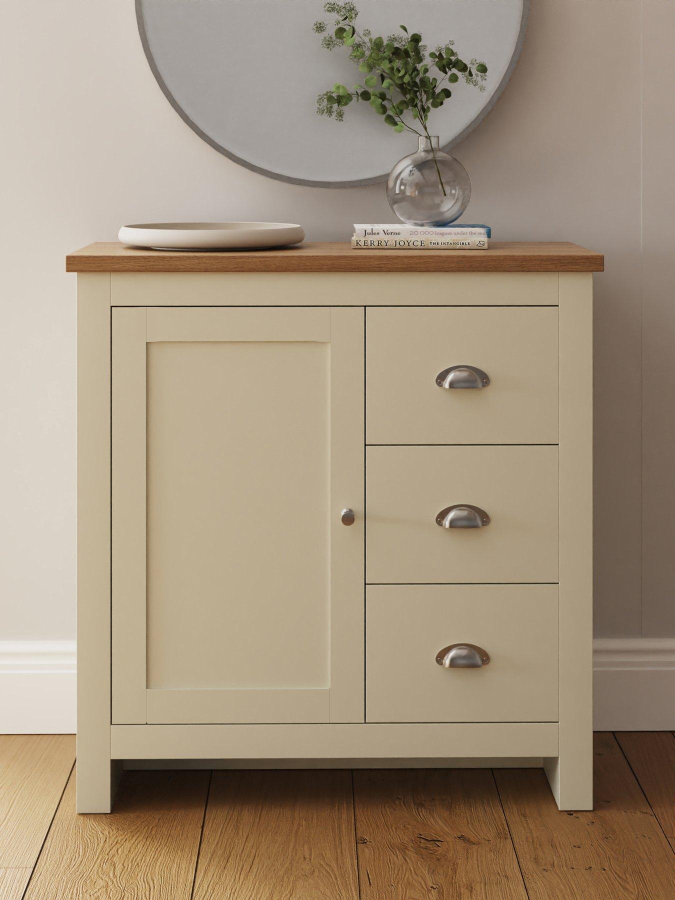 GFW Lancaster 1 Door, 3 Drawer Multi Unit - Cream