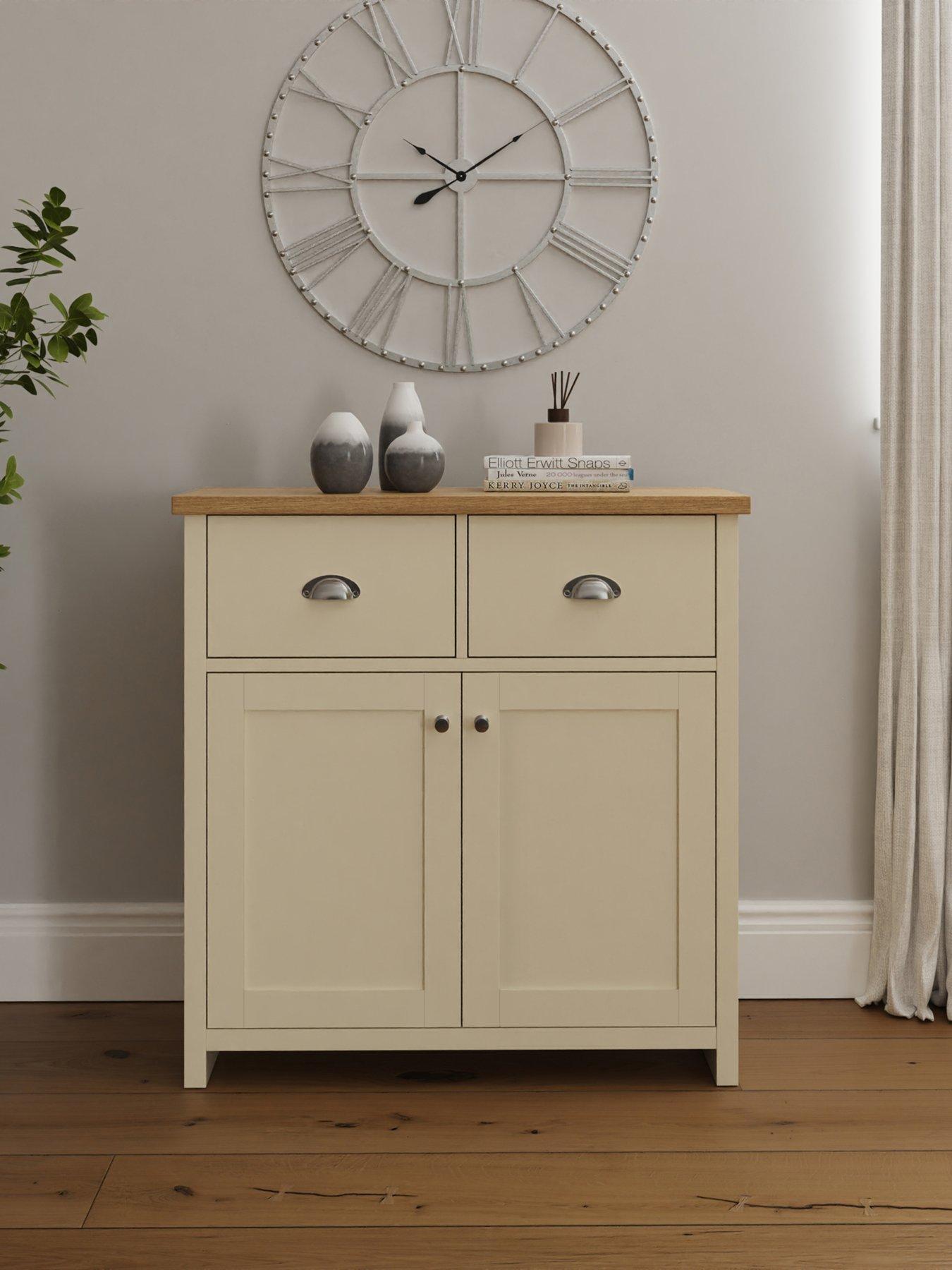 GFW Lancaster 2 Door, 2 Drawer Sideboard - Cream