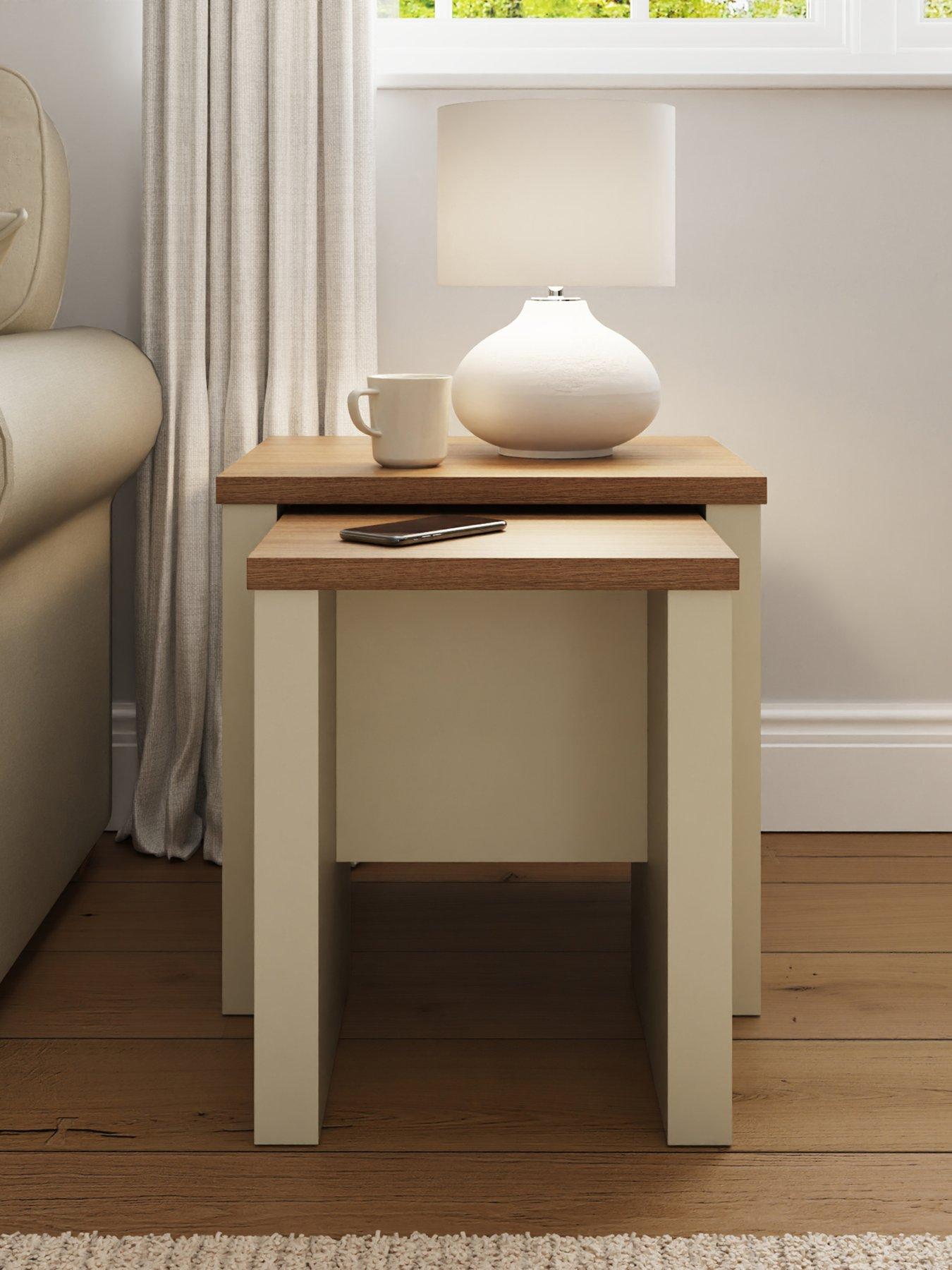 GFW Lancaster Nest Of Tables - Cream