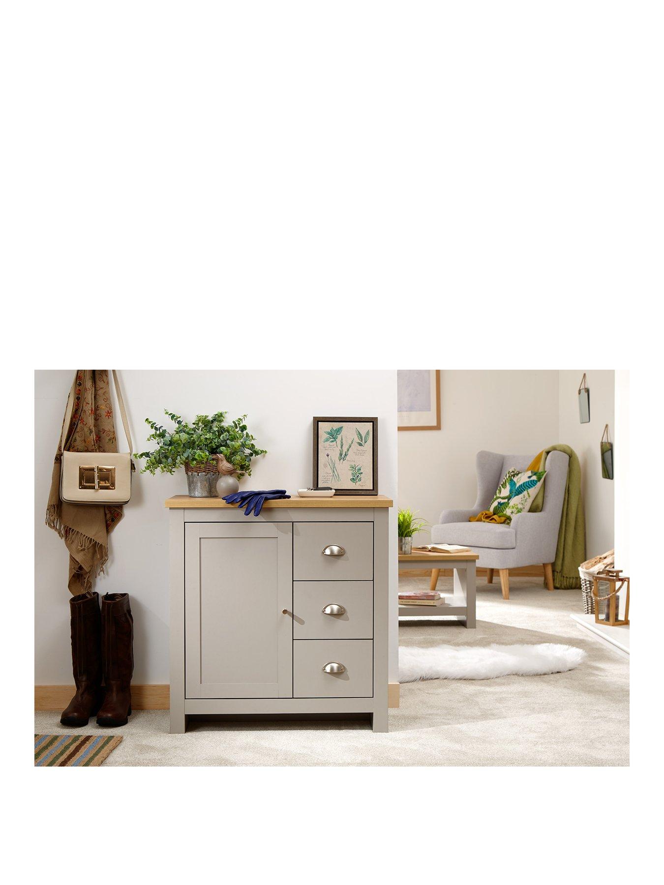 Image 2 of 3 of GFW Lancaster 1 Door, 3 Drawer Multi Unit - Grey