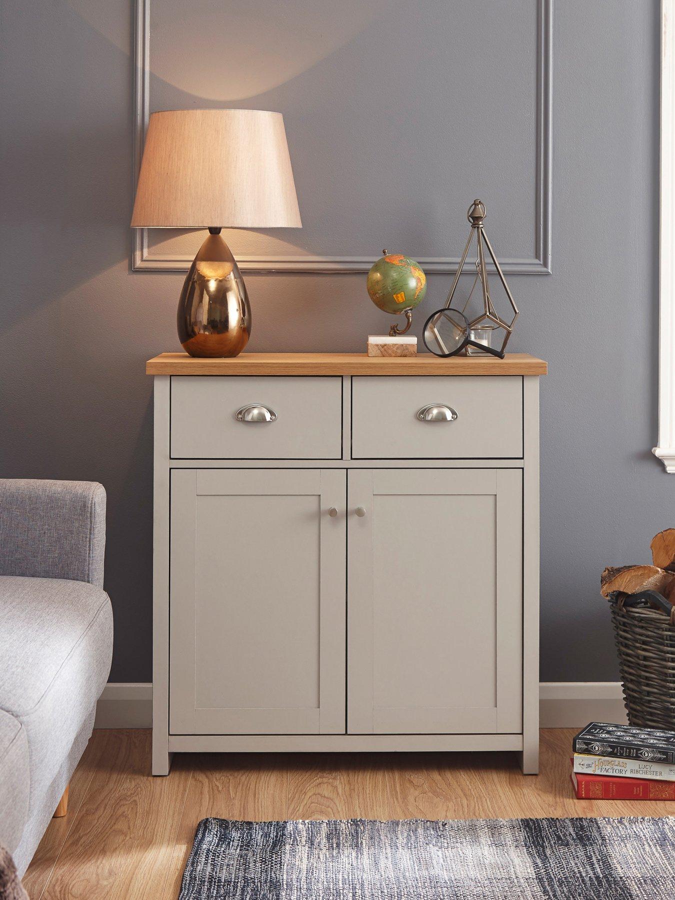 front image of gfw-lancaster-2-door-2-drawer-sideboard-grey