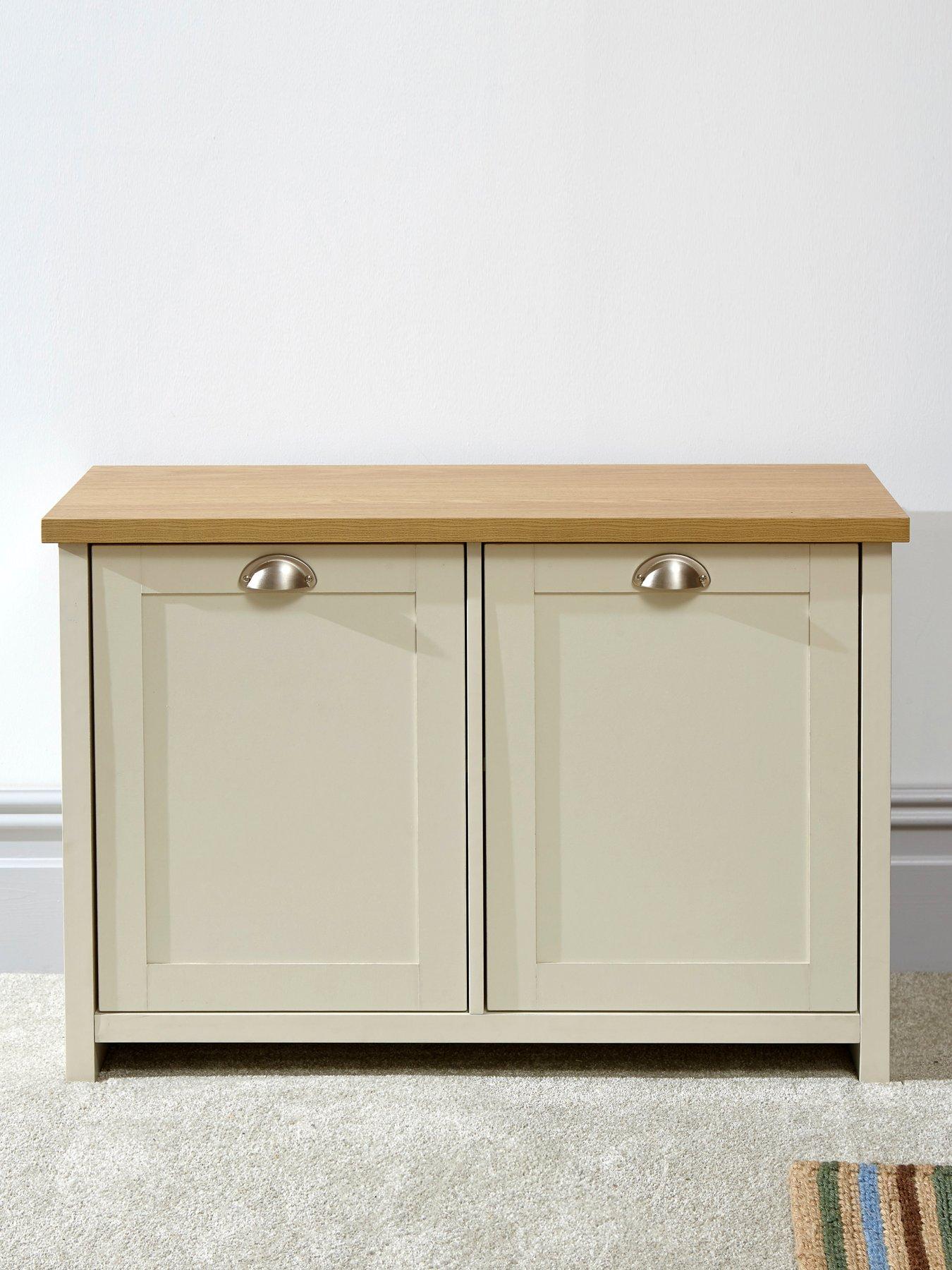 front image of gfw-lancaster-2-doornbspshoe-storage-cabinet-creamoak