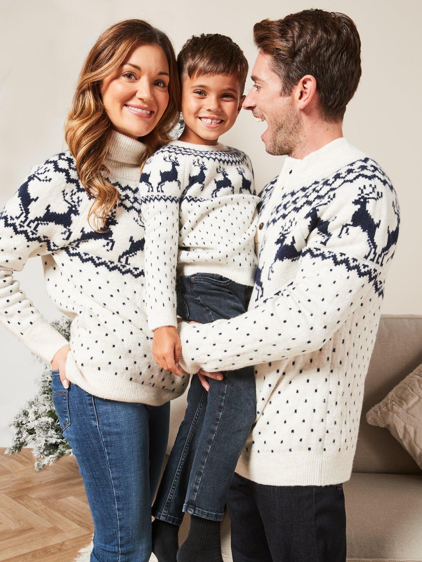 Kids matching hot sale christmas jumpers