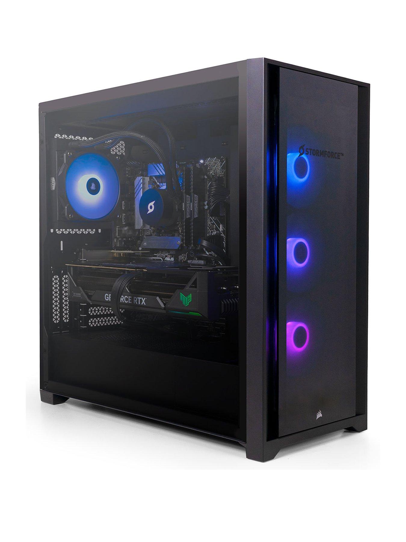  image of stormforce-pc-gaming-desktop--nbsprtx-4070-tinbspamd-ryzen-5-7600xnbsp32gb-ram-1tb-ssd
