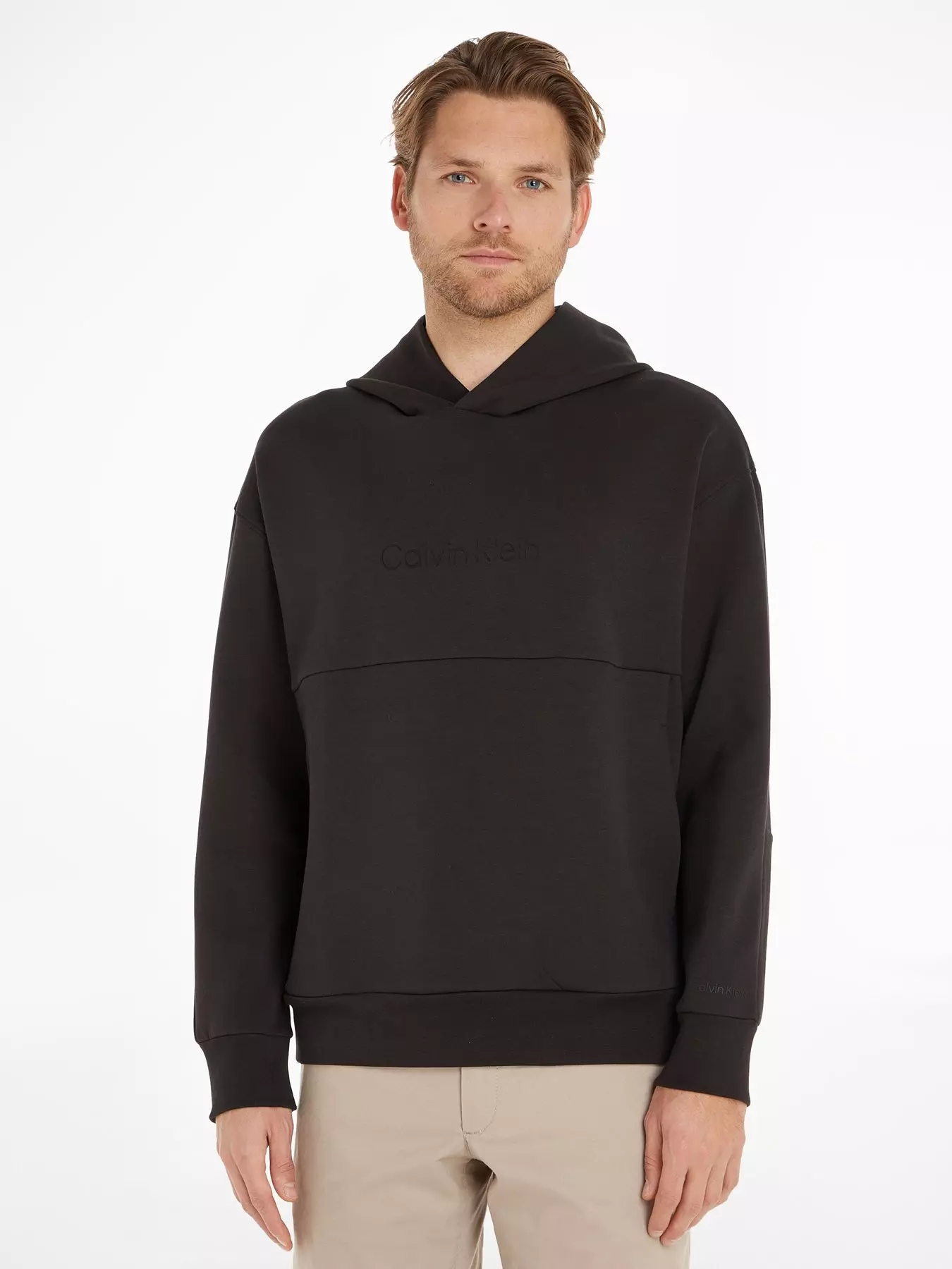 Calvin Klein Comfort Debossed Logo Hoodie - Men from Young Ideas UK