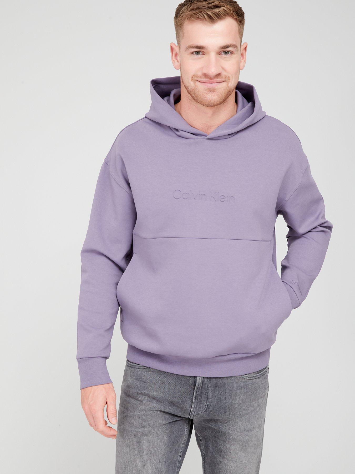 Comfort Debossed Logo Hoodie Purple