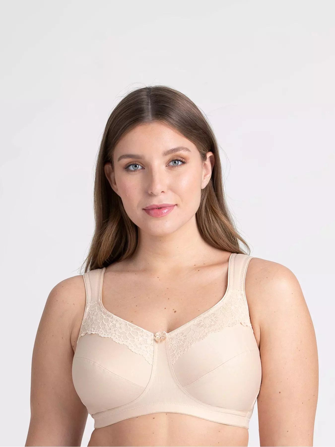 MISS MARY OF SWEDEN Non-Wired Bra Embroidered Unpadded Cup Shine Black :  : Clothing, Shoes & Accessories