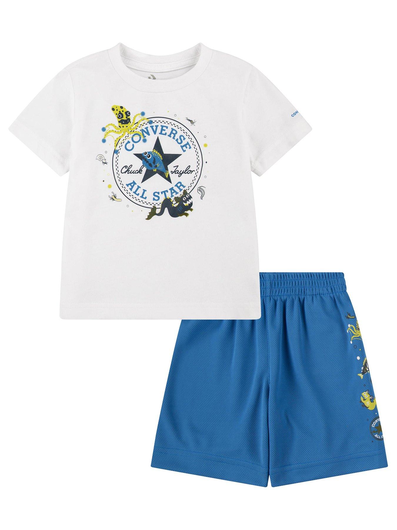 Infant Boys Deep Sea Cruisers Short Tee Set White