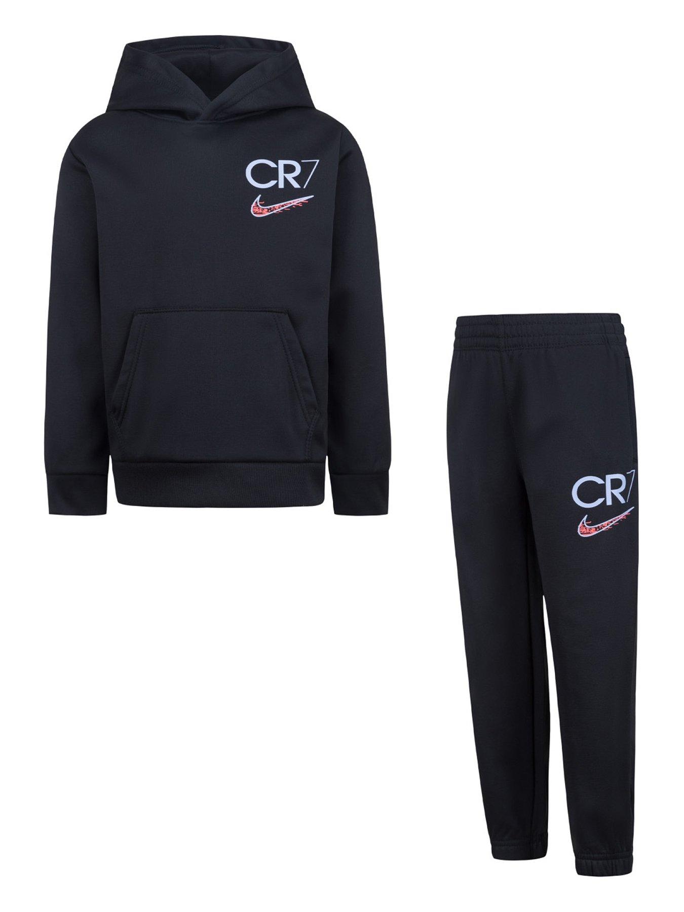 Nike Younger Boys CR7 Hoody Jog Pant Set Black littlewoods