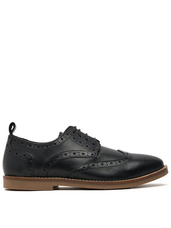front image of schuh-law-youth-brogue-shoe