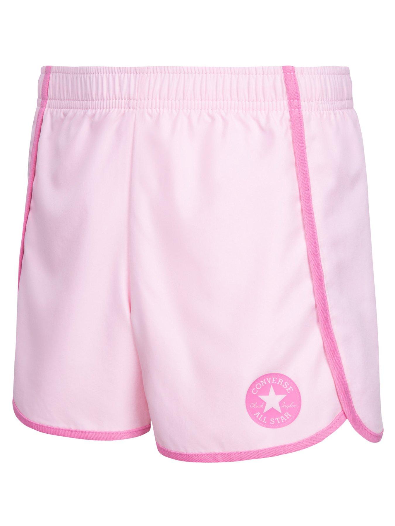 Converse Older Girls Chuck Patch High Rise Shorts - Pink