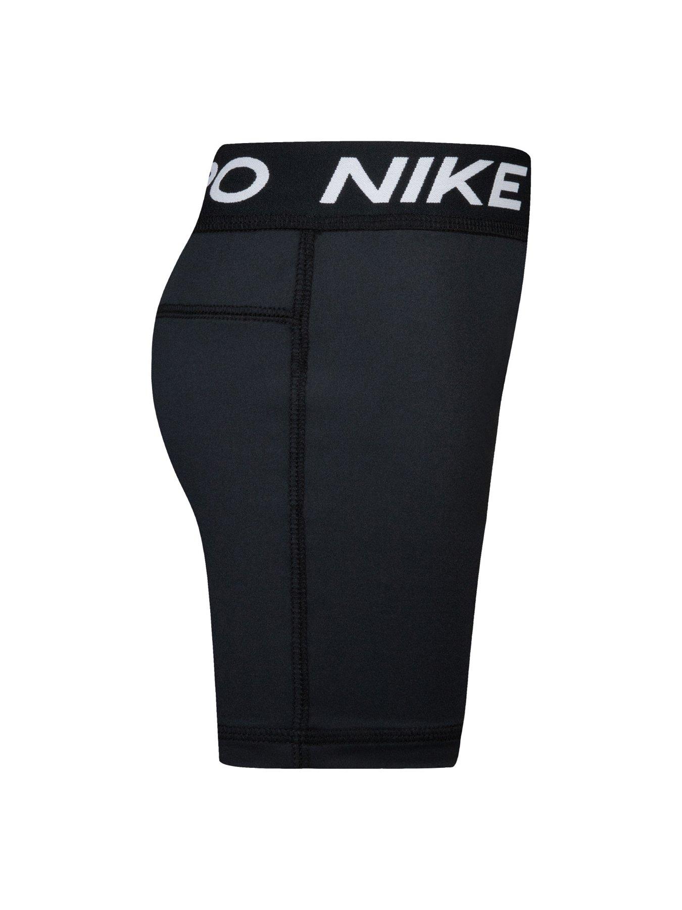 Image 4 of 4 of Nike Kids Girls Pro Shorts - Black