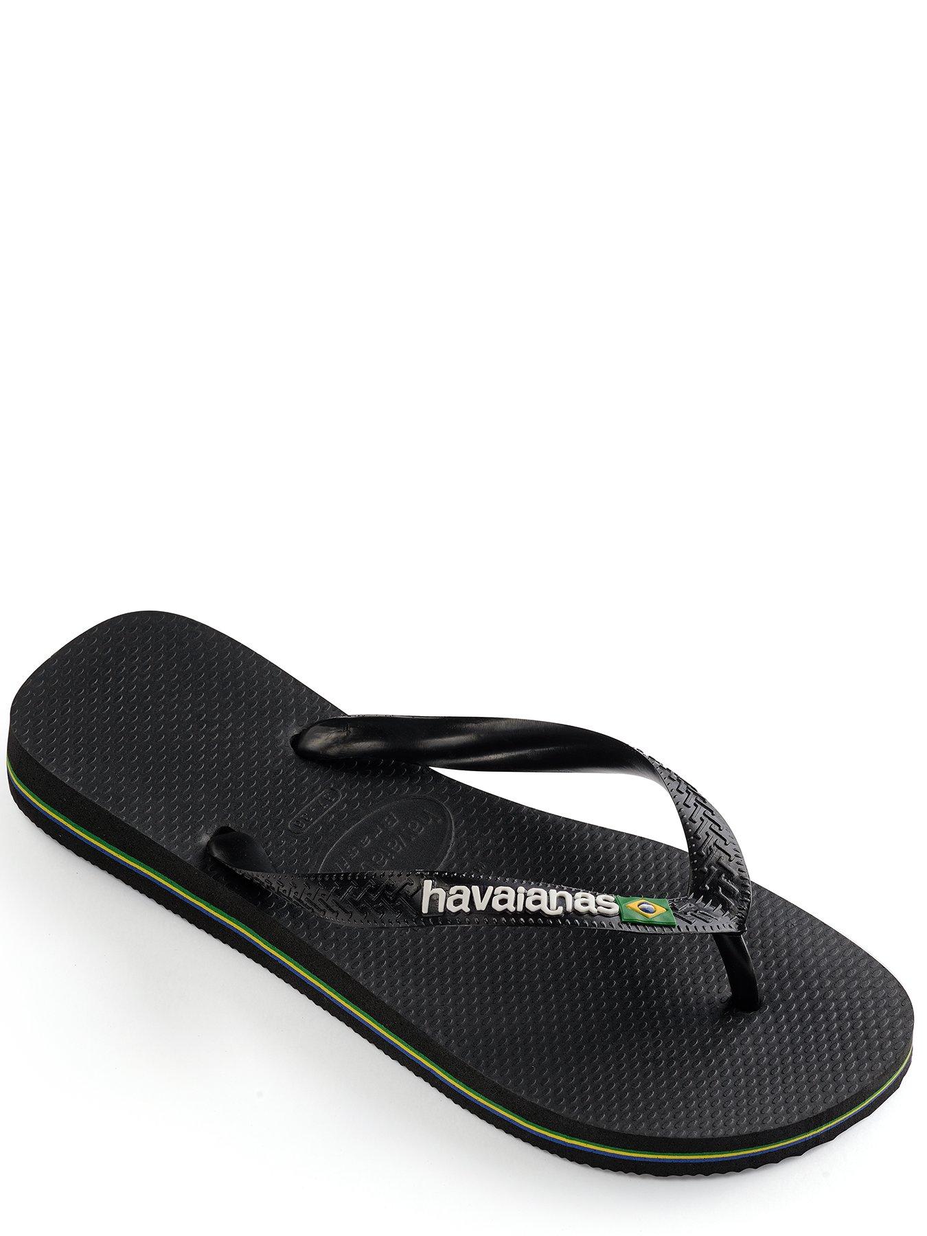  image of havaianas-mens-brasil-logo-flip-flop-black