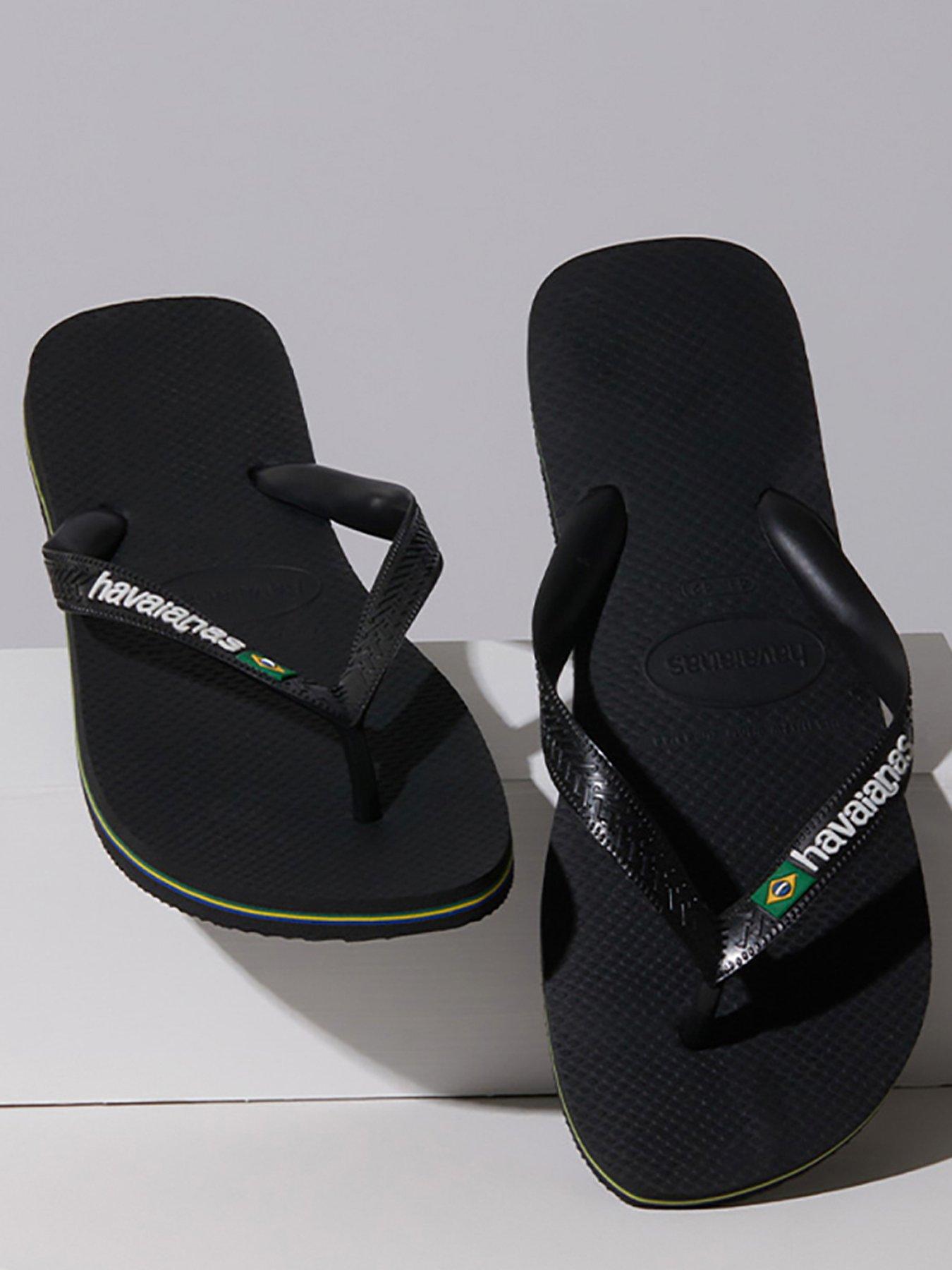  image of havaianas-mens-brasil-logo-flip-flop-black