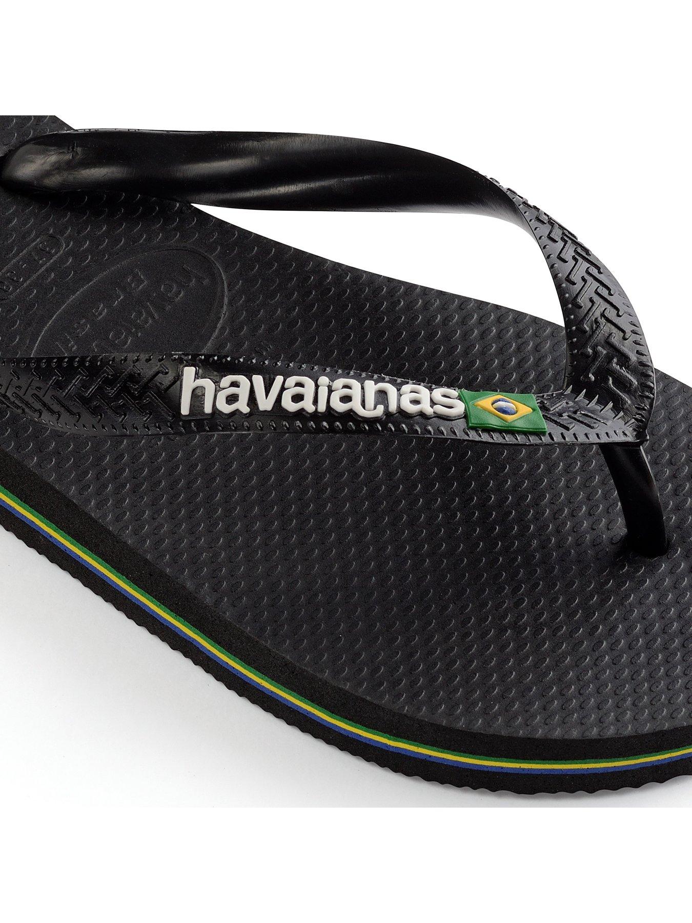  image of havaianas-mens-brasil-logo-flip-flop-black