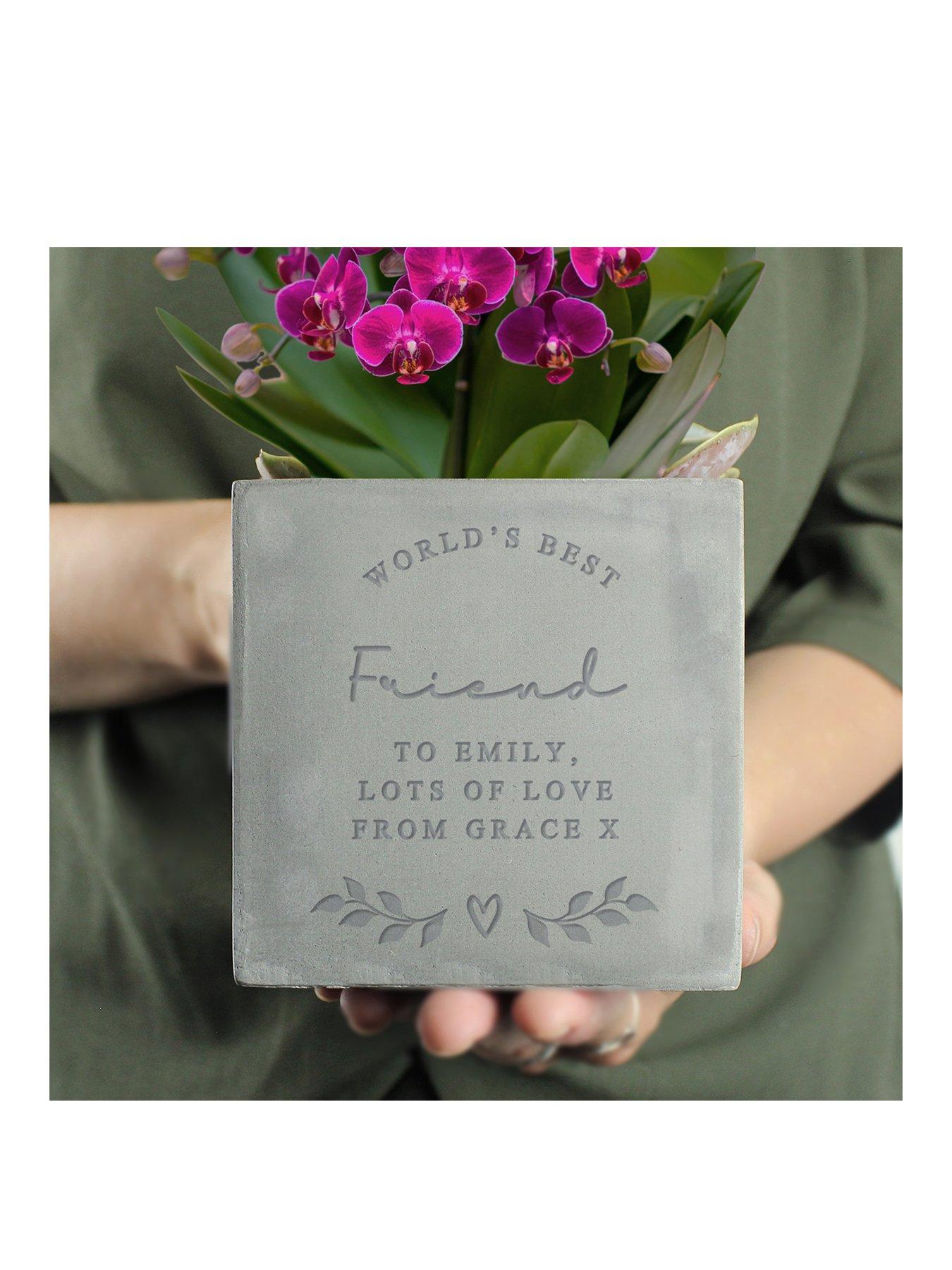 undefined Personalised World's Best Concrete Pot