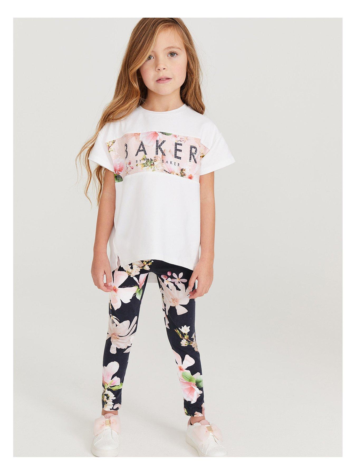 Ted Baker Baker By Ted Baker Older Girls Navy Floral Set | littlewoods.com