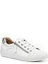  image of hotter-chase-ii-leather-deck-shoes-white