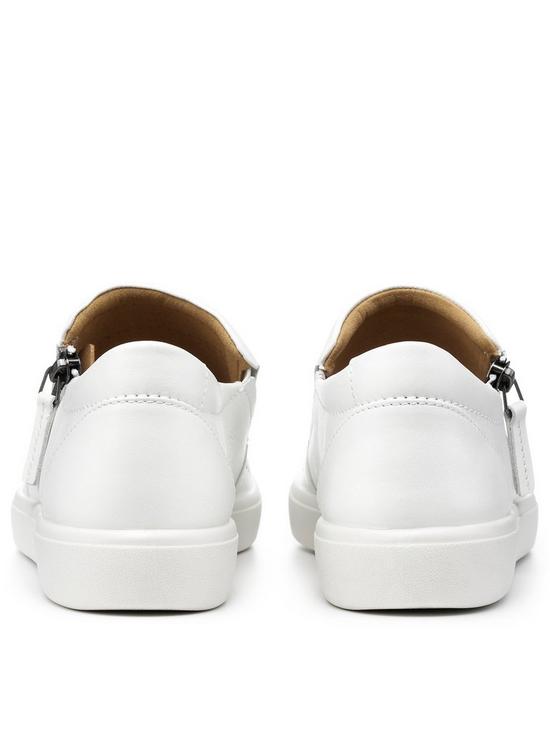 stillFront image of hotter-daisy-leather-casual-deck-shoes-white