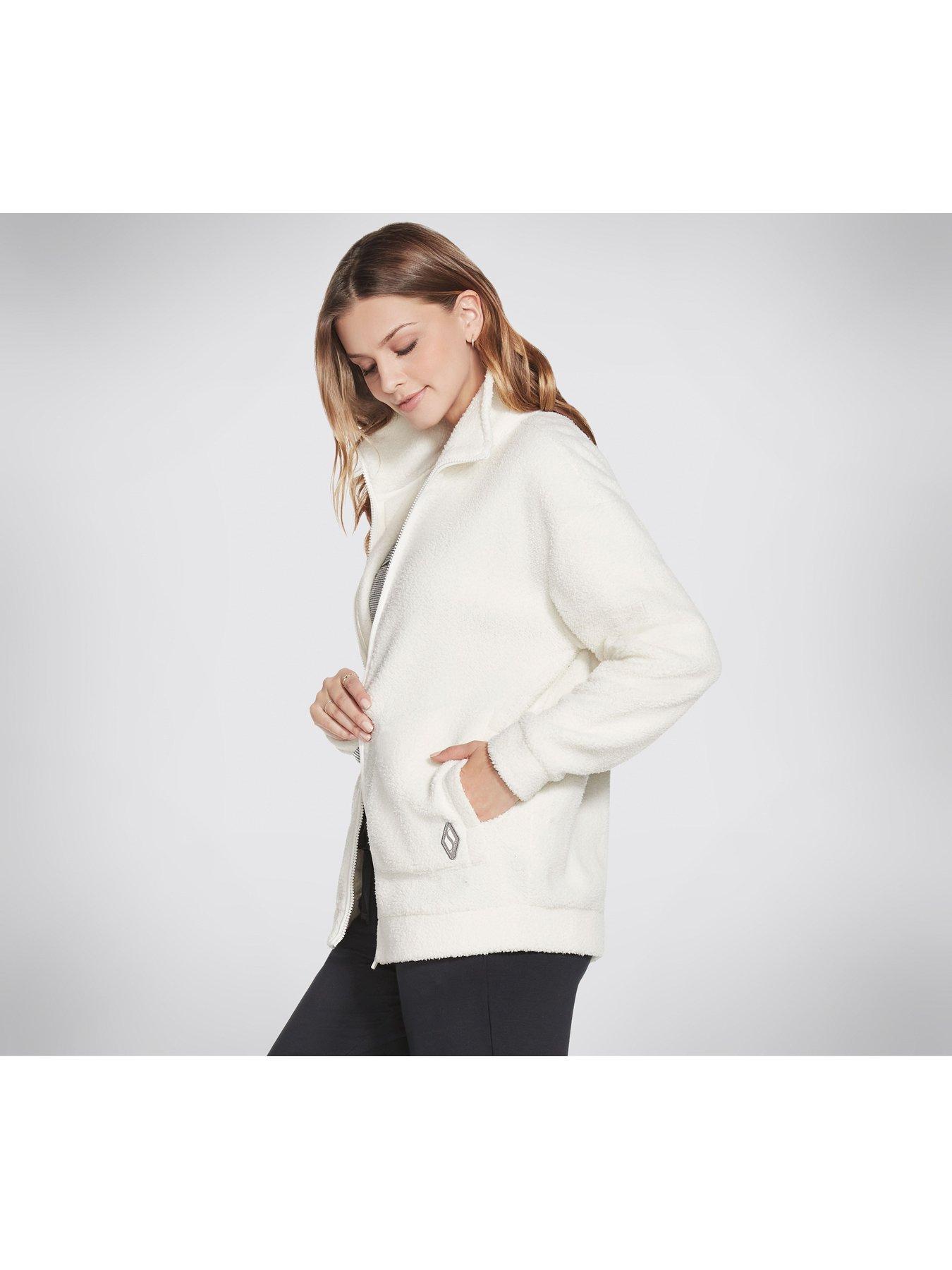 Skechers jacket shop womens white