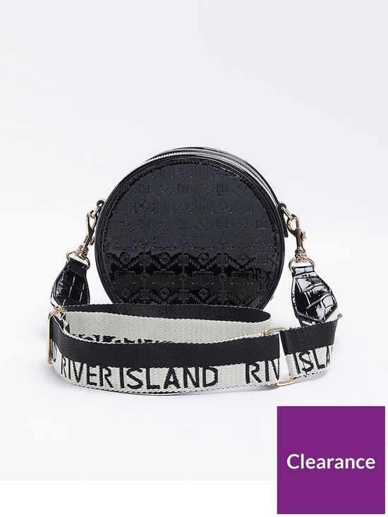 back image of river-island-small-circle-cross-body-bag-black