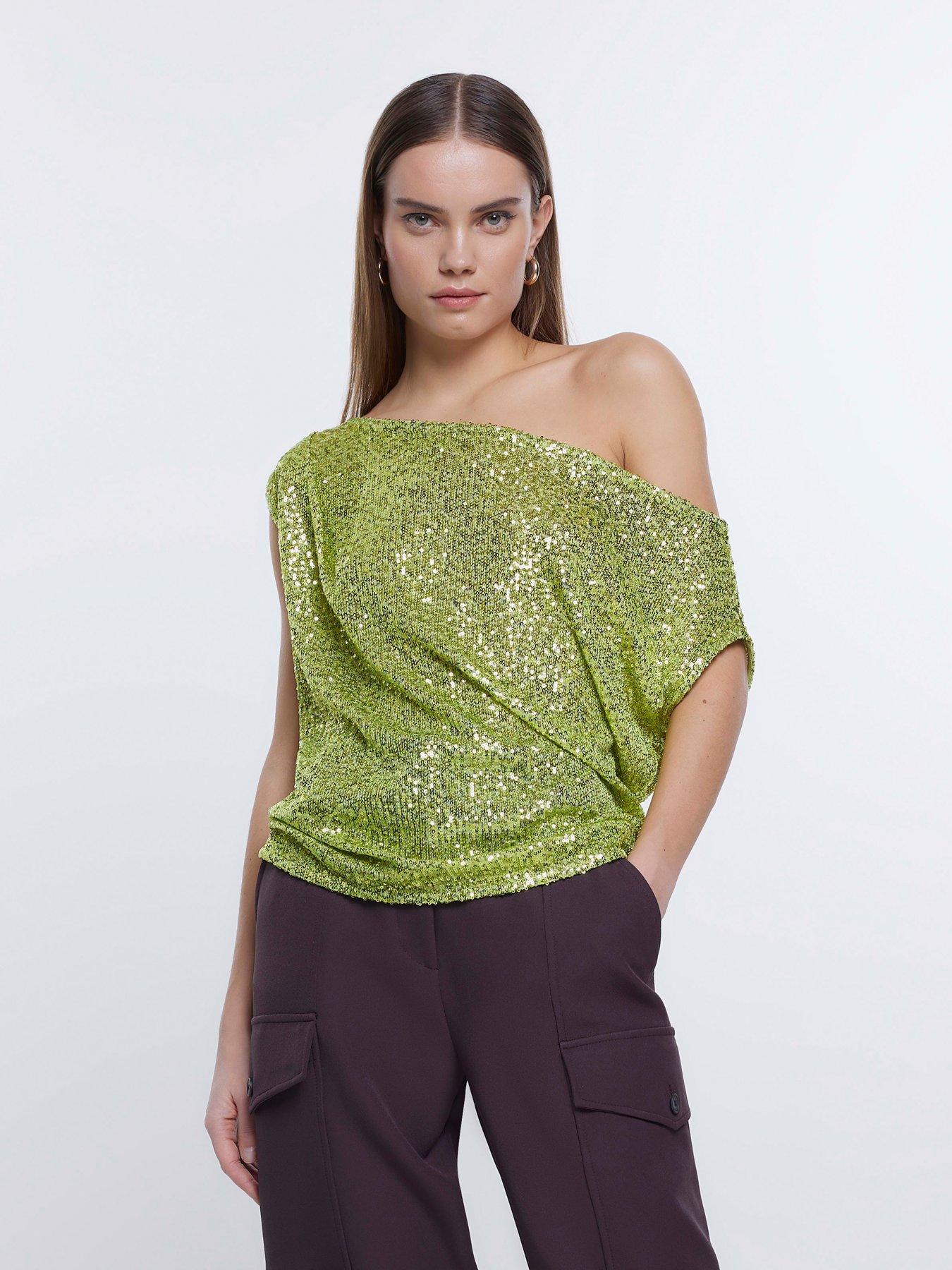 Sequin tops discount river island