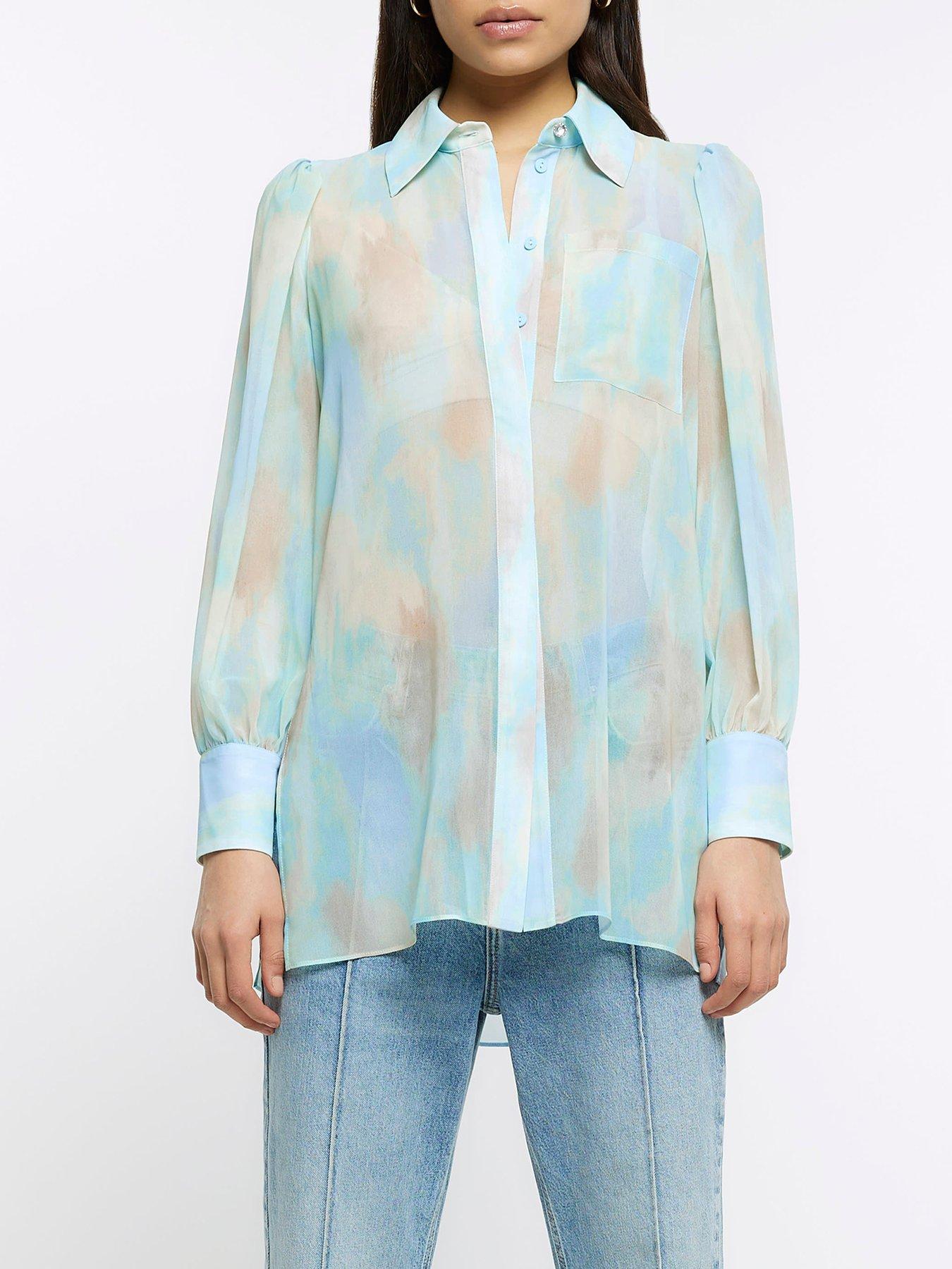 river island silk shirt