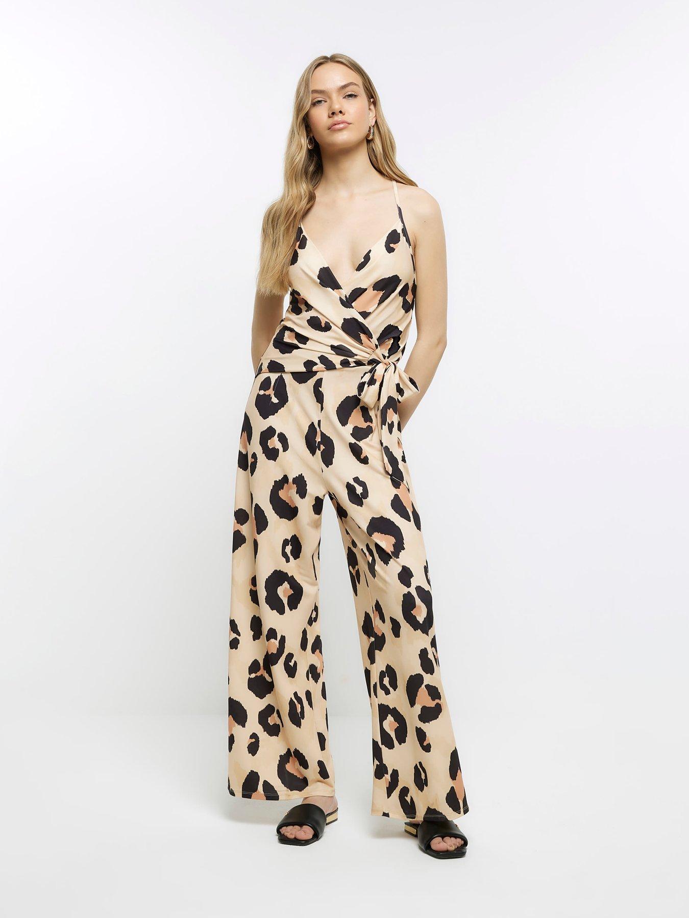 River island cream store jumpsuit