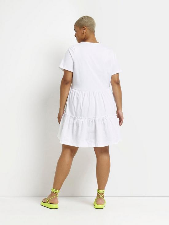 stillFront image of ri-plus-plus-tshirt-smock-dress-white