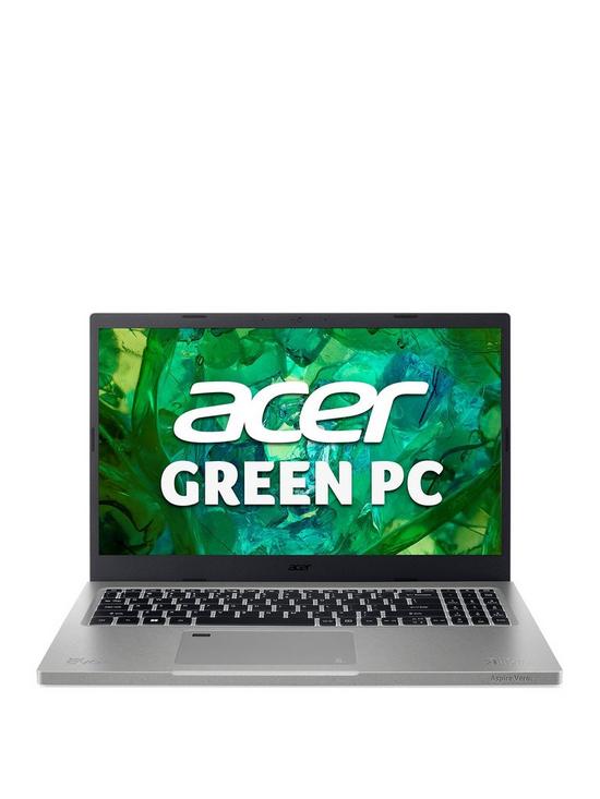 front image of acer-aspire-vero-av15-52-laptop-156in-fhd-intel-core-i5-16gb-ram-512gb-ssd-grey