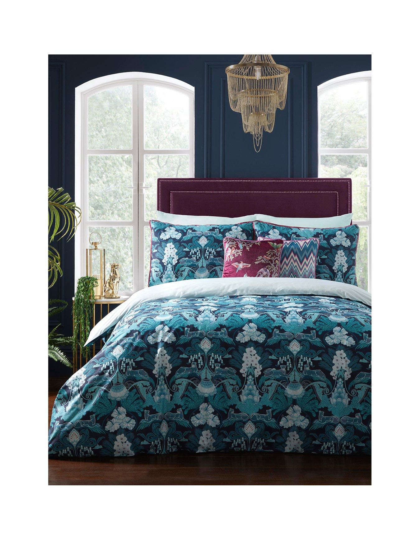 Laurence LlewelynBowen Suburban Jungle Blue Duvet Cover Set