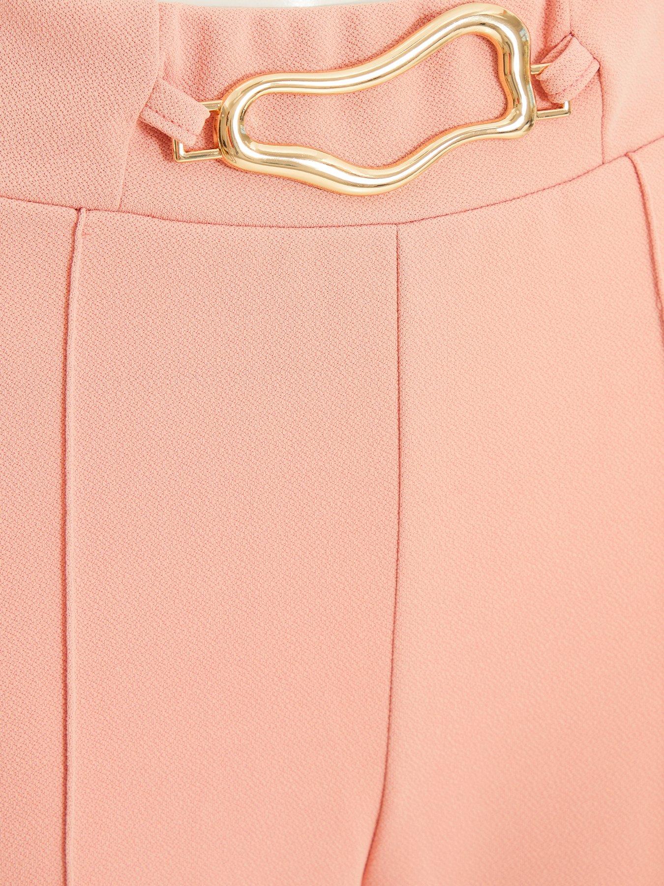  image of quiz-buckle-palazzo-trousers-pink