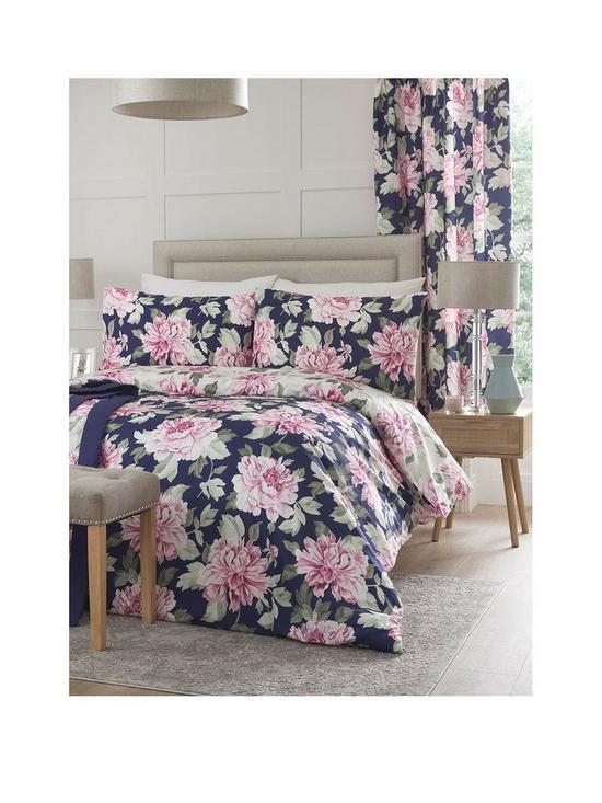 front image of dreams-drapes-kirsten-floral-duvet-cover-set