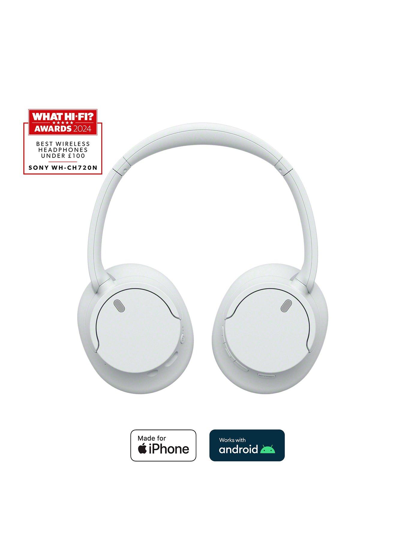 undefined WH-CH720N Noise-Cancelling Wireless Bluetooth Headphones - Up to 35 hours battery life and Quick Charge - Black