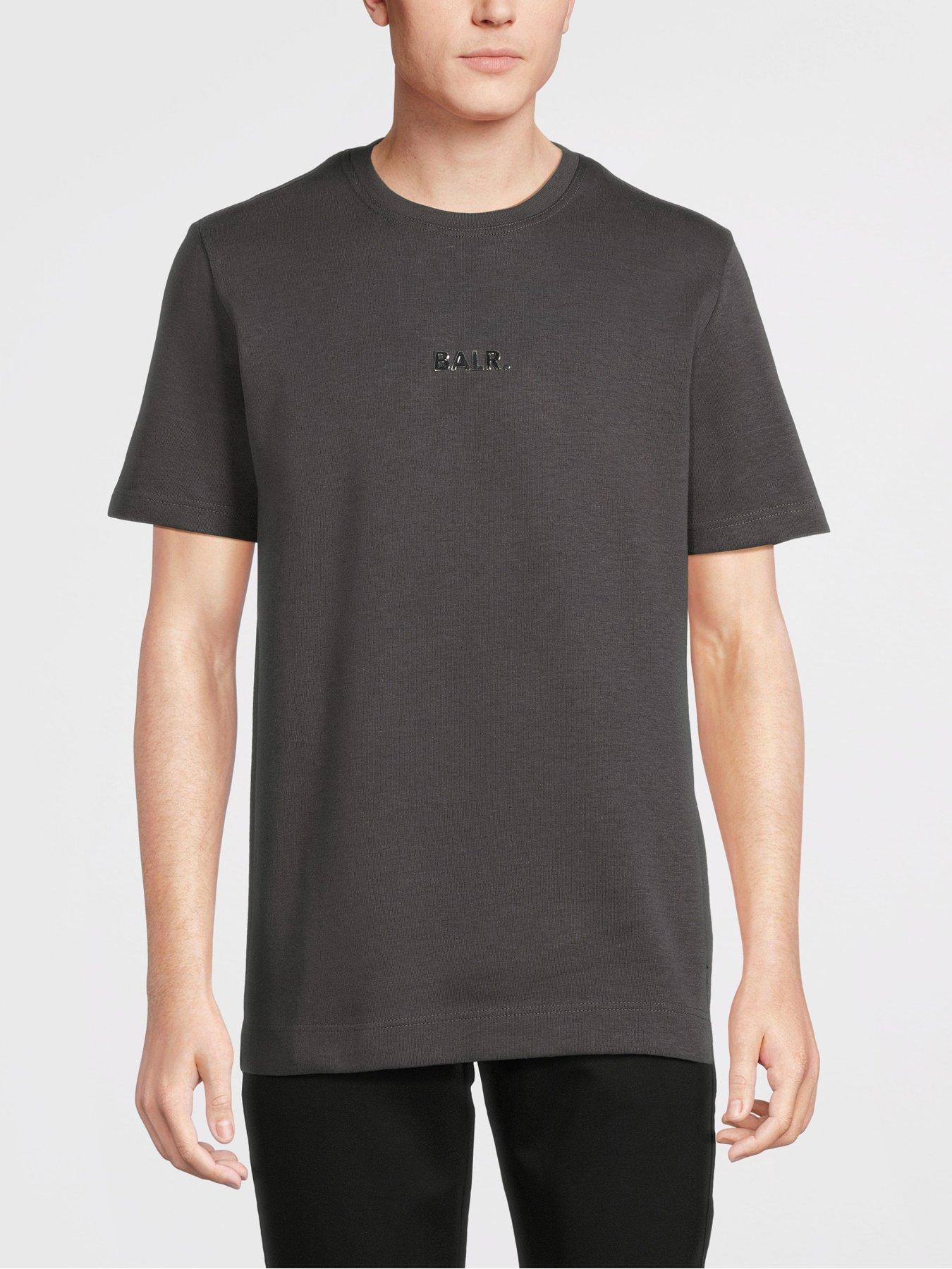 BALR Q-Series Straight T-Shirt - Dark Grey | littlewoods.com