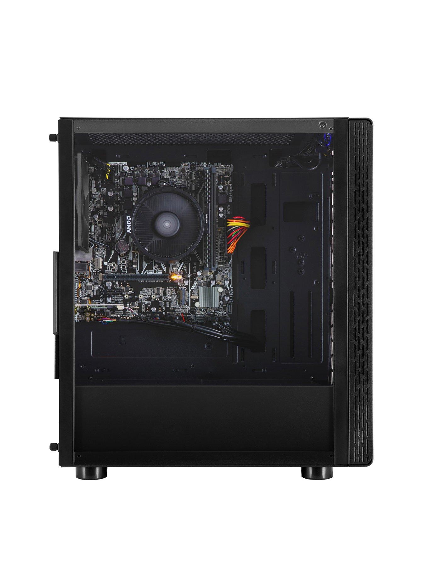  image of pcspecialist-fusion-a3g-pc-gaming-desktop--nbspamd-ryzen-3nbsp8gb-ram-512gb-ssd--nbspblack