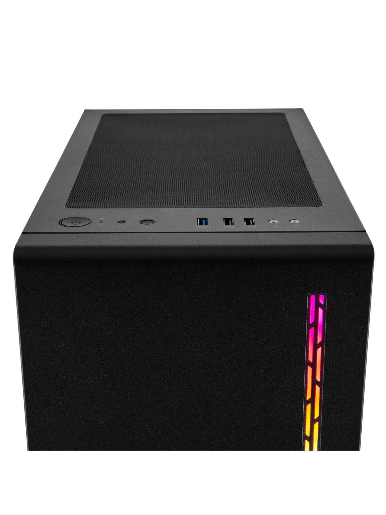  image of pcspecialist-fusion-r5l-gaming-desktop--nbspamd-ryzen-5-geforce-gtx-1650nbsp16gb-ram-1tb-ssd--nbspblack