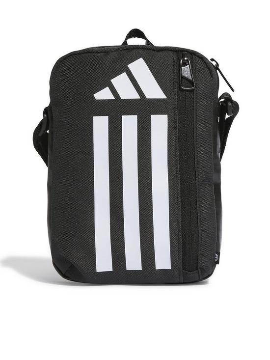 front image of adidas-mens-organizer-bag-blackwhite