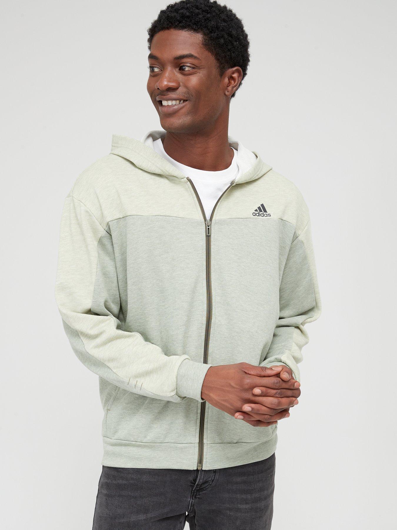 Mens adidas khaki clearance hoodie