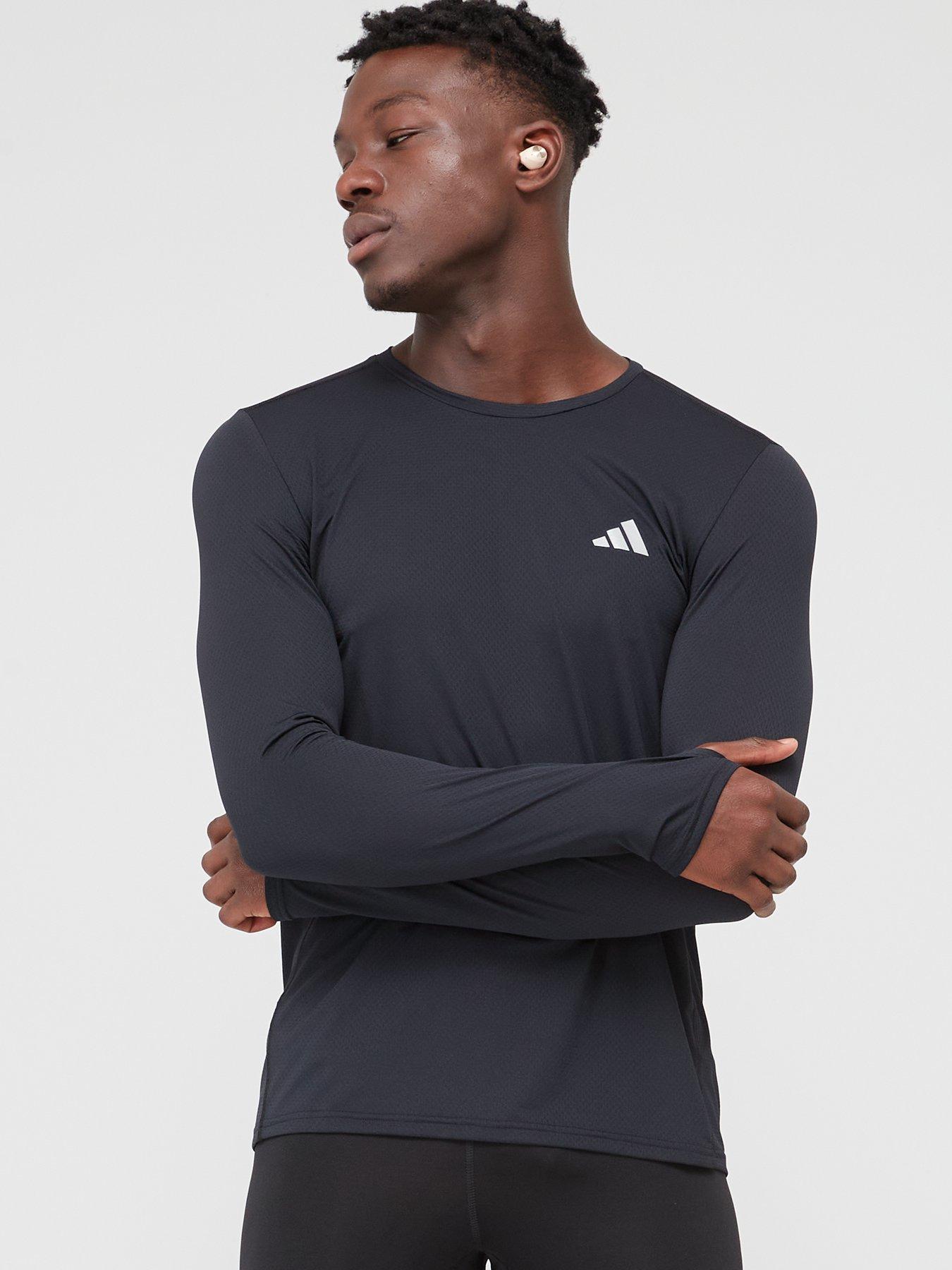 Adidas long sleeve running cheap top mens