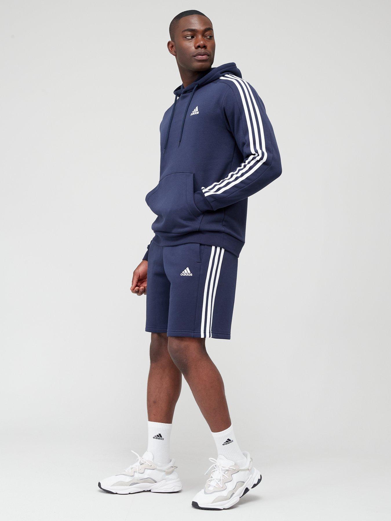 adidas Future Icons 3 Stripe Shorts Grey littlewoods