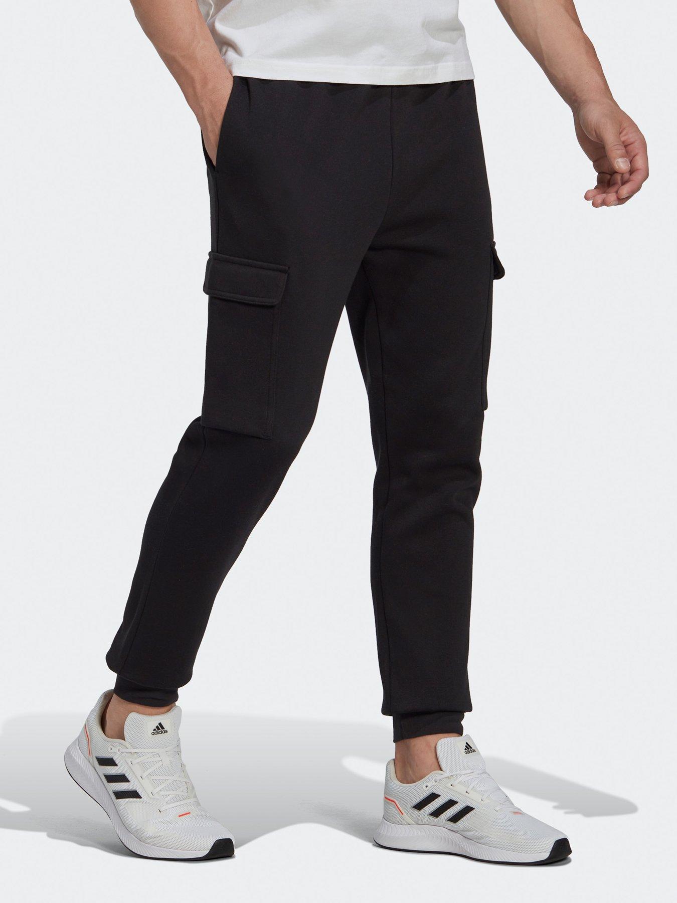 adidas Mens Essentials Joggers - Black/White