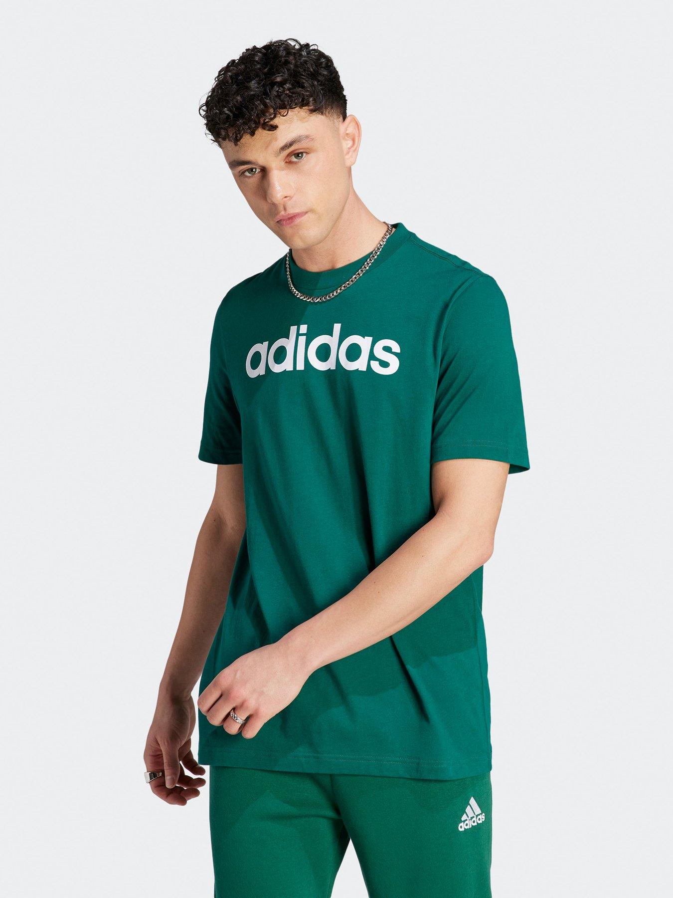 Adidas linear logo t shirt clearance mens