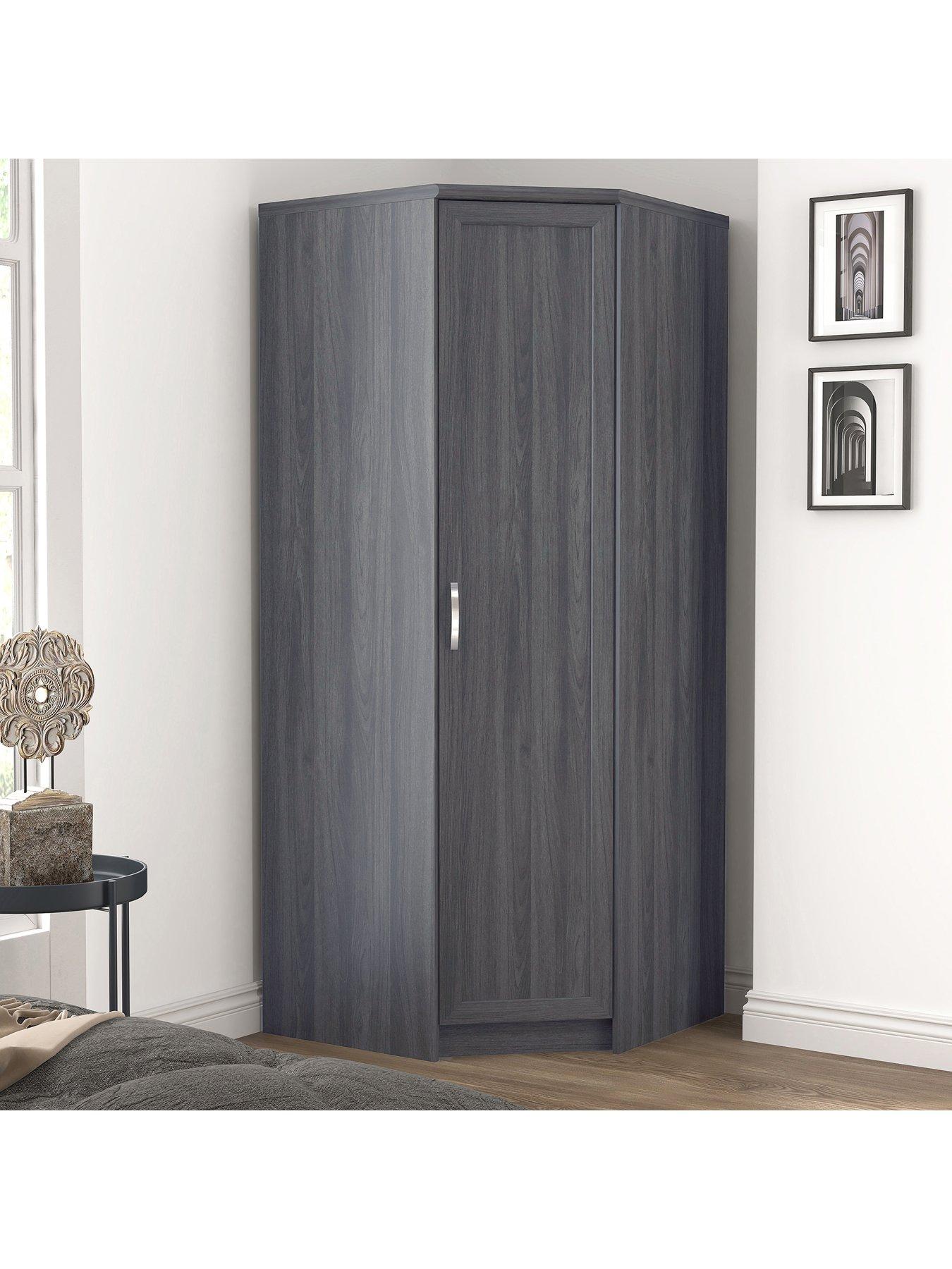 Black deals corner wardrobe