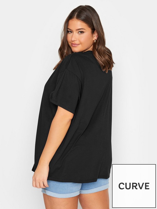 stillFront image of yours-heart-cut-out-tee-black