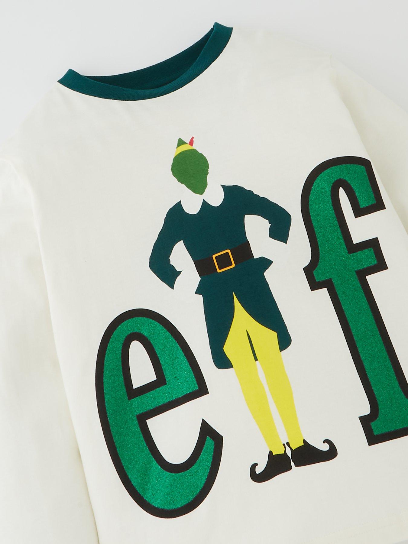  image of elf-unisex-kids-elf-the-movie-family-mini-me-christmas-pyjamas-cream